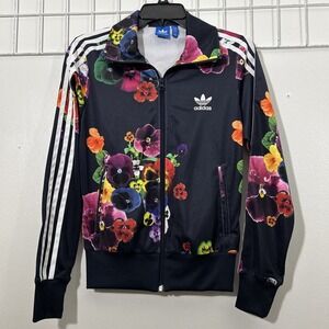 Adidas Originals Women S Firebird Floral‎ Burst Track Jacket S SST 3889